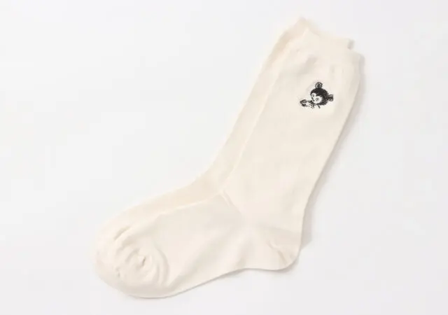 ワンポイント刺繍靴下 OEM製品 - ブリングハピネス