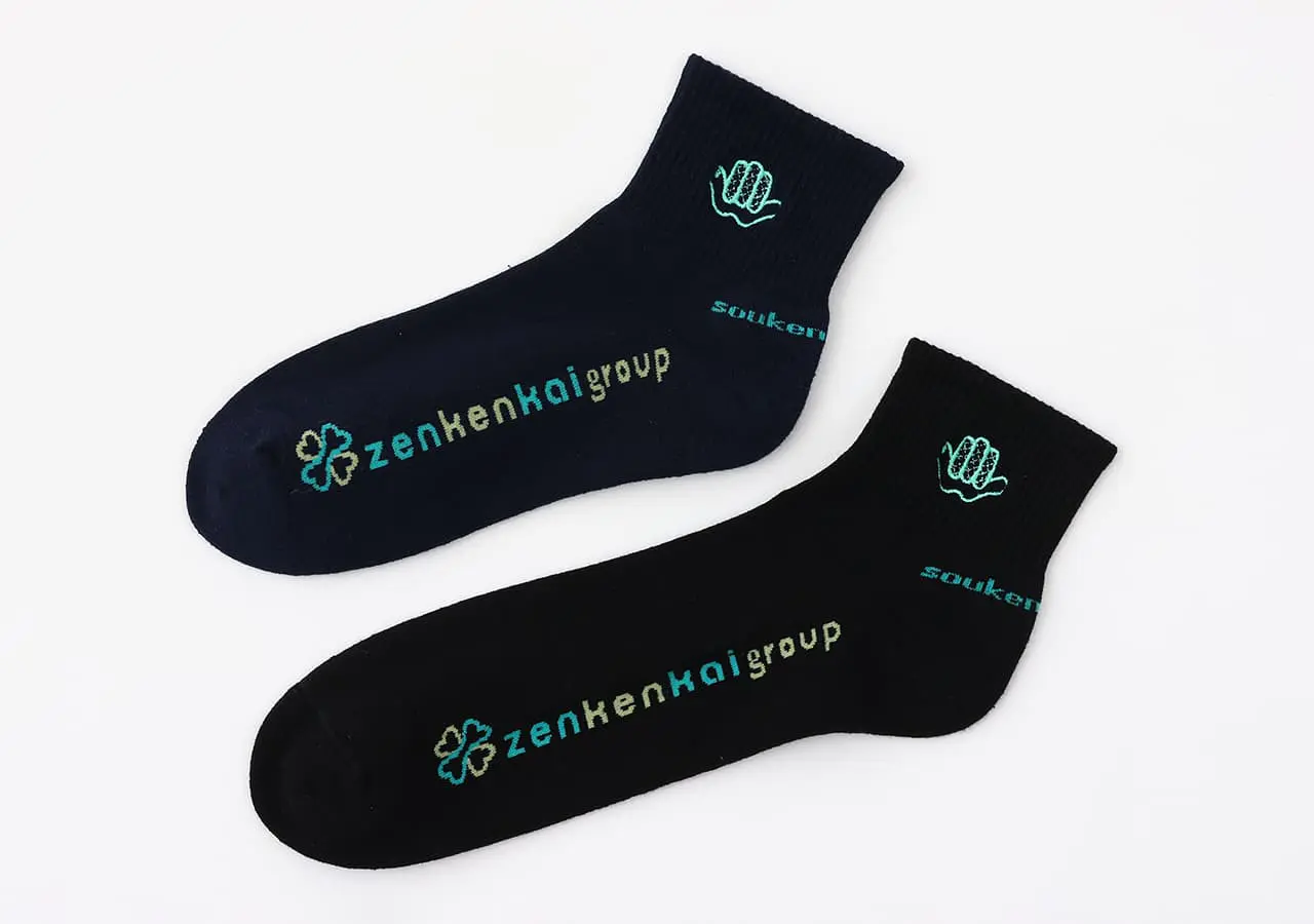 くつした様専門ページ ワンポイント刺繍靴下 OEM製品 - ブリングハピネス