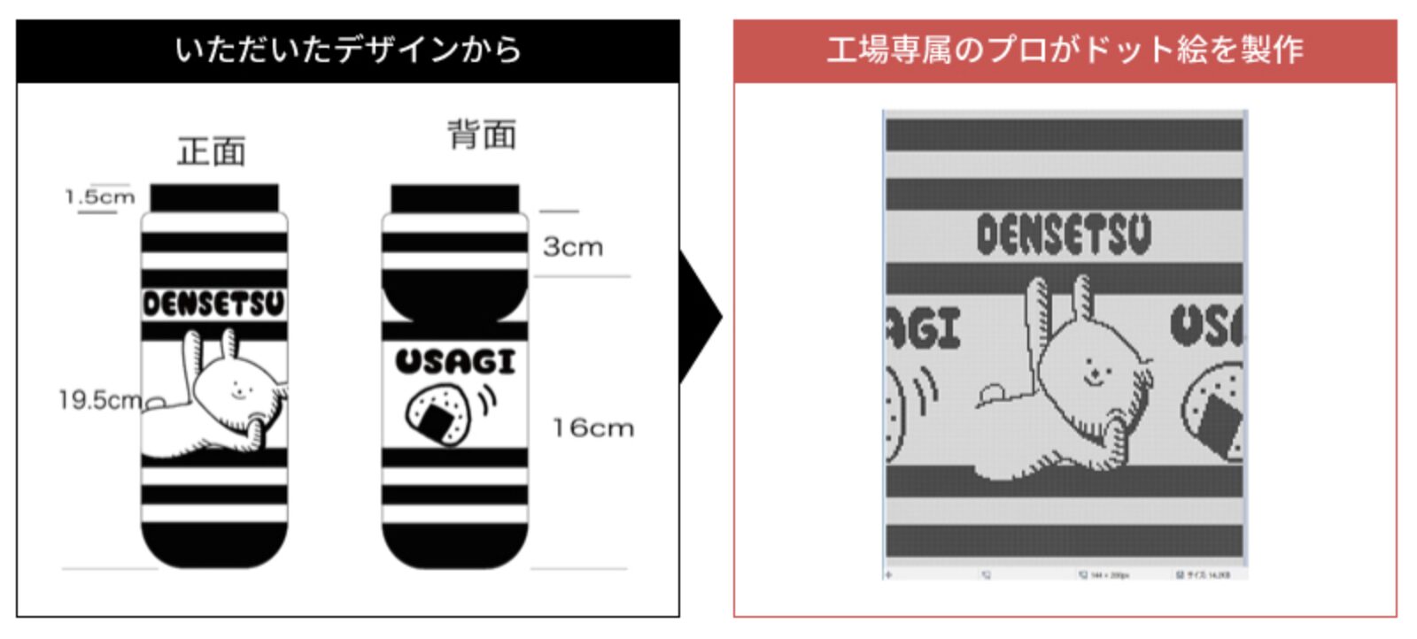 デザインからドット絵へ